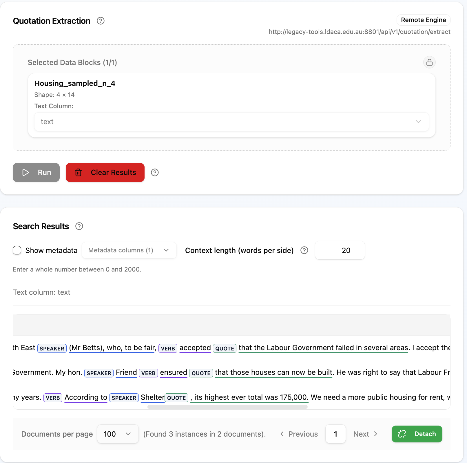Quotation tool