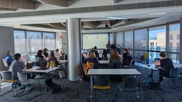Participants at the Wordflow workshop